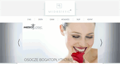 Desktop Screenshot of mediestetic.pl